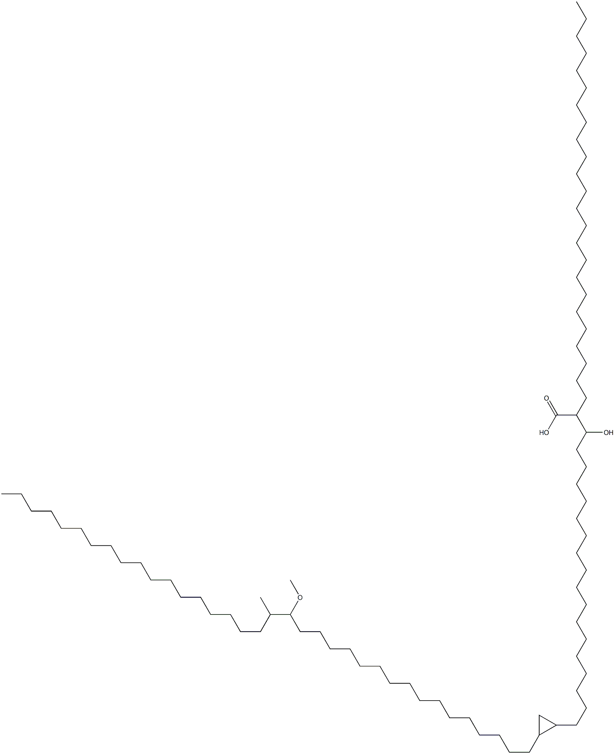 2-(Tetracosane-1-yl)-3-hydroxy-21,22-methylene-39-methoxy-40-methyloctapentacontanoic acid picture