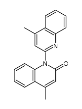 N-(4-methyl-2-quinolyl)-4-methyl-2-quinolone结构式