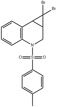 1,1-Dibromo-1a,2,3,7b-tetrahydro-3-(p-tolylsulfonyl)-1H-cyclopropa[c]quinoline Structure