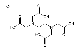 chromium N,N'-1,2-ethanediylbis[N-(carboxymethyl)glycinate结构式