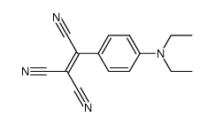 [4-(diethylamino)phenyl]ethylenetricarbonitrile structure