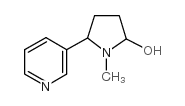 1-甲基-5-(3-吡啶)-2-羟基吡咯烷结构式