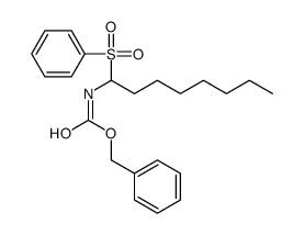 benzyl N-[1-(benzenesulfonyl)octyl]carbamate结构式