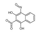 2-nitro-4-nitrosonaphthalene-1,3-diol结构式