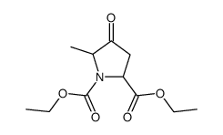 Diethyl 5-Methyl-4-oxopyrrolidine-1,2-dicarboxylate Structure