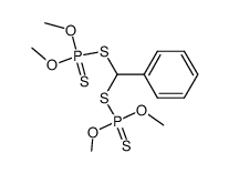 O,O,O',O'-tetramethyl S,S'-(phenylmethylene) diphosphorodithioate Structure
