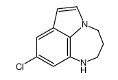 9-chloro-1,2,3,4-tetrahydro-[1,4]diazepino[3,2,1-hi]indole结构式