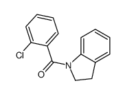 (2-chlorophenyl)-(2,3-dihydroindol-1-yl)methanone Structure