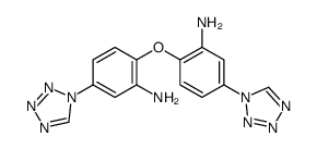 2-[2-amino-4-(tetrazol-1-yl)phenoxy]-5-(tetrazol-1-yl)aniline结构式