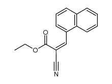 2-cyano-3-naphthalen-1-yl-acrylic acid ethyl ester Structure