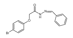 N'-benzylidene-2-(4-bromophenoxy)acetohydrazide结构式