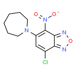 5-AZEPAN-1-YL-7-CHLORO-4-NITRO-BENZO[1,2,5]OXADIAZOLE结构式