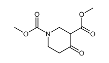 dimethyl 4-oxopiperidine-1,3-dicarboxylate structure