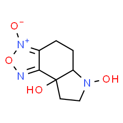 8aH-Pyrrolo[3,2-e]-2,1,3-benzoxadiazol-8a-ol, 4,5,5a,6,7,8-hexahydro-6-hydroxy-, 3-oxide (9CI)结构式