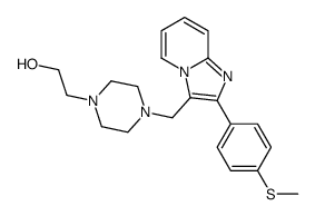 4-[[2-[p-(Methylthio)phenyl]imidazo[1,2-a]pyridin-3-yl]methyl]-1-piperazineethanol Structure