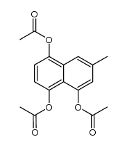 1,4,5-Tris(acetoxy)-7-methylnaphthalin结构式