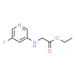 Glycine, N-(5-fluoro-3-pyridinyl)-, ethyl ester (9CI)结构式
