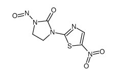 1-nitroso-3-(5-nitro-1,3-thiazol-2-yl)imidazolidin-2-one结构式