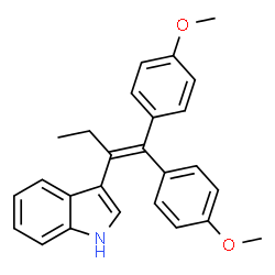 3-(1-[BIS-(4-METHOXY-PHENYL)-METHYLENE]-PROPYL)-1H-INDOLE structure