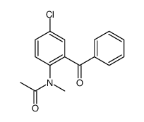 N-(2-benzoyl-4-chlorophenyl)-N-methylacetamide Structure