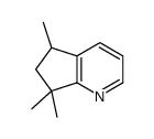 5,7,7-trimethyl-5,6-dihydrocyclopenta[b]pyridine结构式