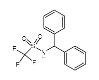 N-(diphenylmethyl)-1,1,1-trifluoromethanesulfonamide Structure