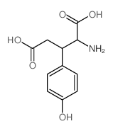 2-amino-3-(4-hydroxyphenyl)pentanedioic acid结构式