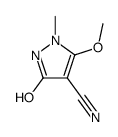 1H-Pyrazole-4-carbonitrile,2,3-dihydro-5-methoxy-1-methyl-3-oxo- Structure