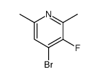 4-Bromo-3-fluoro-2,6-dimethylpyridine structure