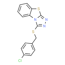 3-(4-CHLORO-BENZYLSULFANYL)-BENZO[4,5]THIAZOLO[2,3-C][1,2,4]TRIAZOLE structure