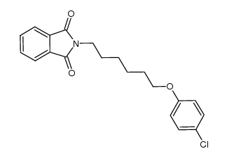 2-(6-(4-chlorophenoxy)hexyl)isoindoline-1,3-dione结构式