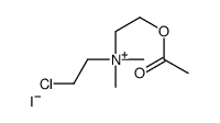 2-acetyloxyethyl-(2-chloroethyl)-dimethylazanium,iodide结构式