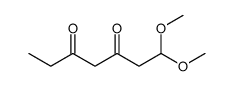 1,1-dimethoxyheptane-3,5-dione结构式