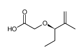 (R)-2-((2-methylpent-1-en-3-yl)oxy)acetic acid结构式