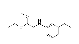 (2,2-Diethoxyethyl)-(3-ethylphenyl)amine Structure