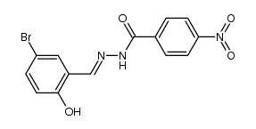 4-Nitrobenzoesaeure-5-bromsalicyliden-hydrazon Structure