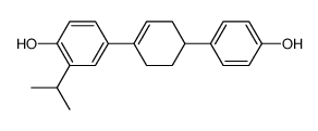 1-(3-isopropyl-4-hydroxyphenyl)-4-(4-hydroxyphenyl)-1-cyclohexene结构式