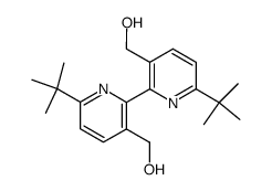 3,3'-bis(hydroxymethyl)-6,6'-di-tert-butyl-2,2'-bipyridine Structure