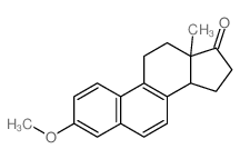 Estra-1,3,5,7,9-pentaen-17-one,3-methoxy-, (?à)- (8CI,9CI)结构式