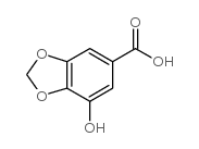 7-羟基-1,3-苯并二氧代-5-羧酸结构式