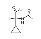 D-α-Acetylaminocyclopropylessigsaeure结构式