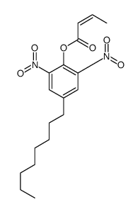 (2,6-dinitro-4-octylphenyl) (E)-but-2-enoate Structure