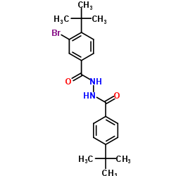 3-bromo-4-tert-butyl-N'-(4-tert-butylbenzoyl)benzohydrazide Structure