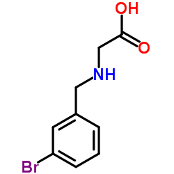 [(3-BROMOBENZYL)AMINO]ACETIC ACID Structure