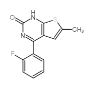 4-(2-Fluorophenyl)-6-methylthieno[2,3-d]pyrimidin-2(1H)-one structure