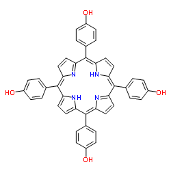 5,10,15,20-四(4-羟基苯基)-21H,23H-卟吩结构式