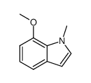 7-methoxyl-1-methylindole Structure