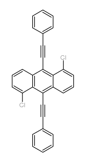 1,5-dichloro-9,10-bis(2-phenylethynyl)anthracene picture
