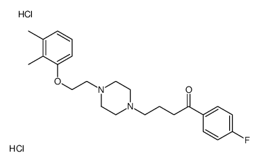 4-[4-[2-(2,3-dimethylphenoxy)ethyl]piperazin-1-yl]-1-(4-fluorophenyl)butan-1-one,dihydrochloride结构式