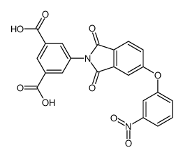 5-[5-(3-nitrophenoxy)-1,3-dioxoisoindol-2-yl]benzene-1,3-dicarboxylic acid Structure